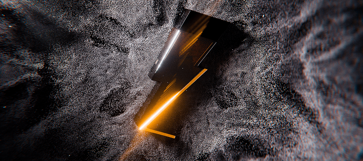 Stunning modern lightning bolt logo with sleek metallic finish and glowing accents, perfect for brands needing dynamic and energetic branding.